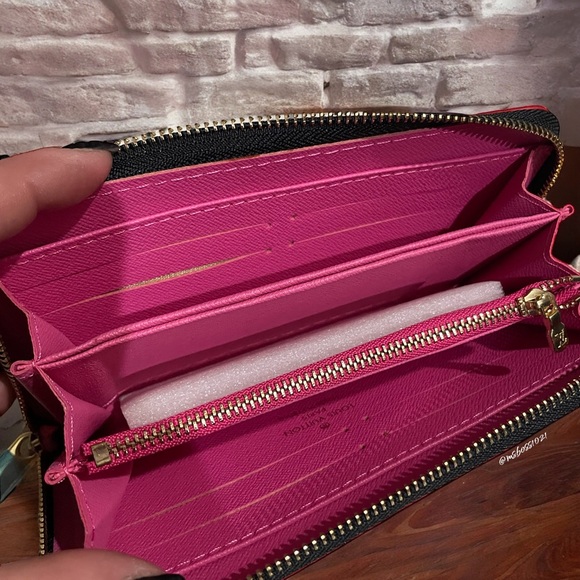 Women’s Black Multicolor Neverfull Style Shoulder Bag W/Pouch + Wallet NEW - Picture 8 of 9